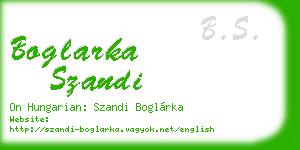 boglarka szandi business card